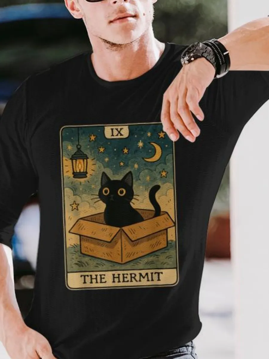 Vintage Black Cat Tarot T-Shirt