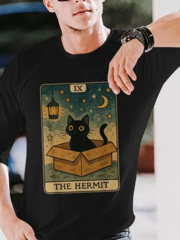 Vintage Black Cat Tarot T-Shirt