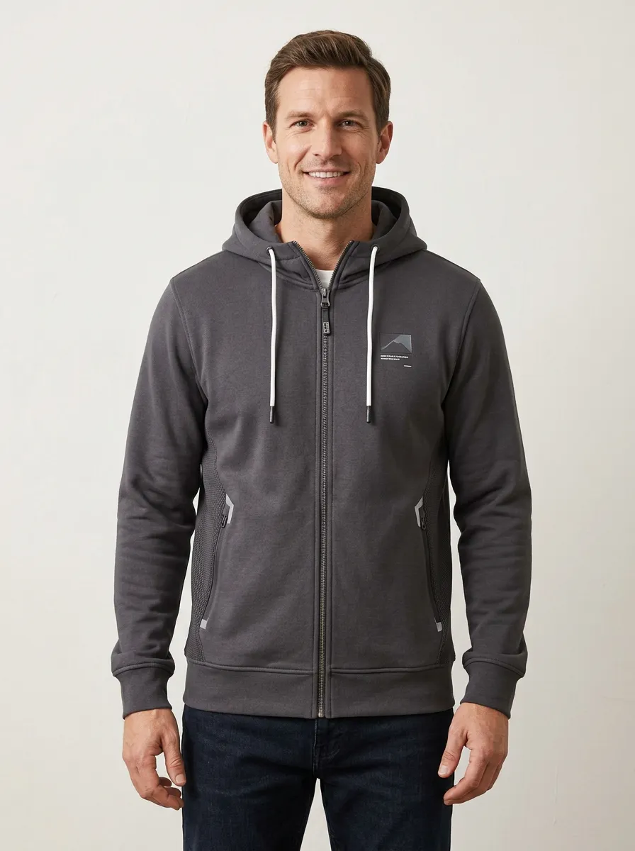 Urban Mountain Graphic Zip-Up Collection Men's Sport Jacket