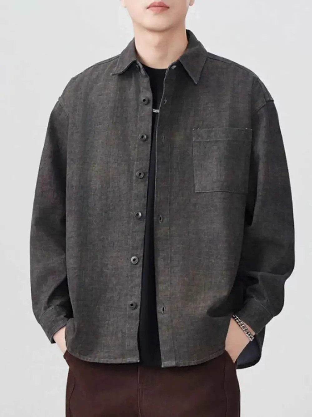 Easywear Button Up Long Sleeve Shirt