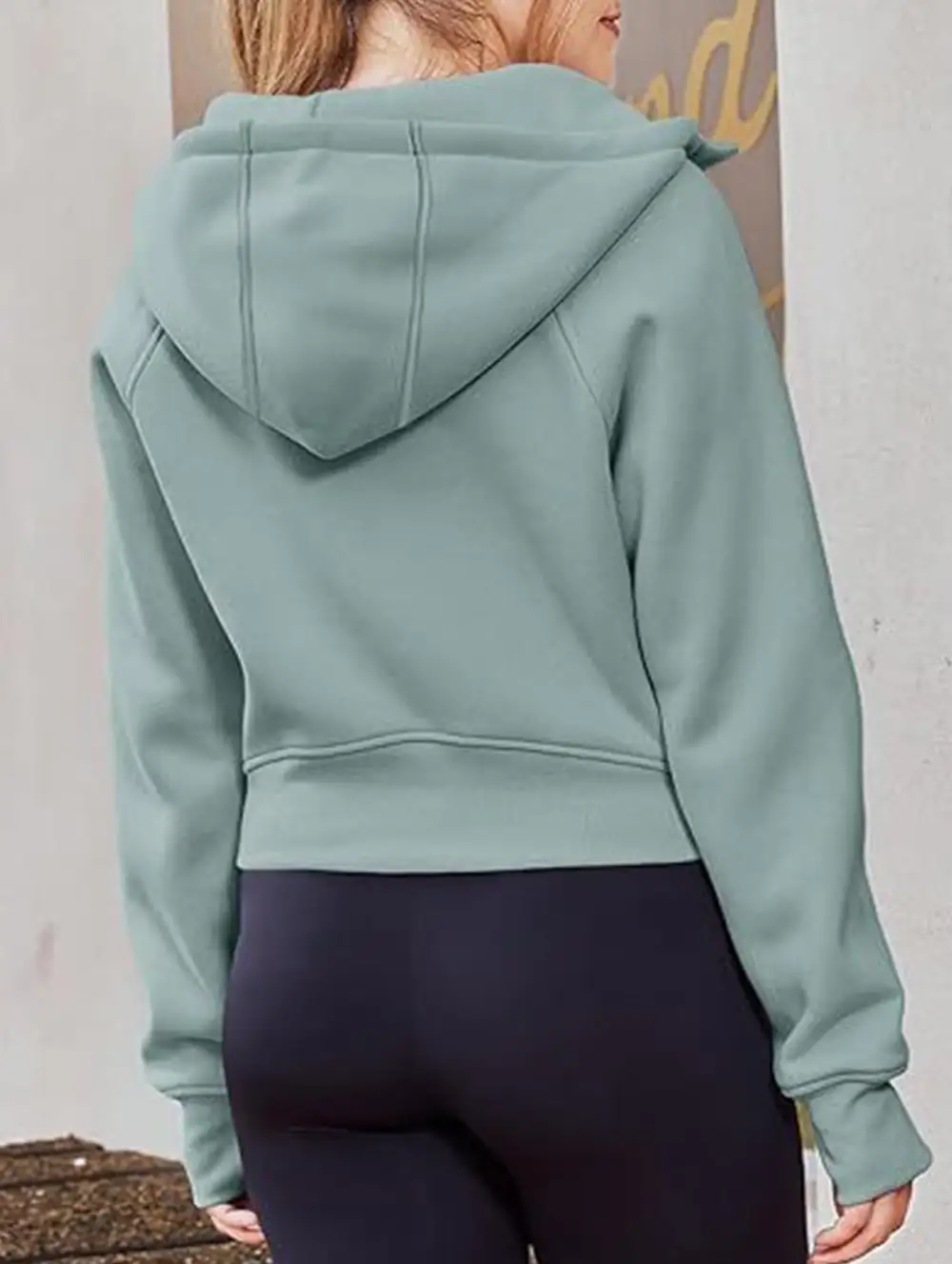 Hooded Short Fleece Sweatshirt Shorts
