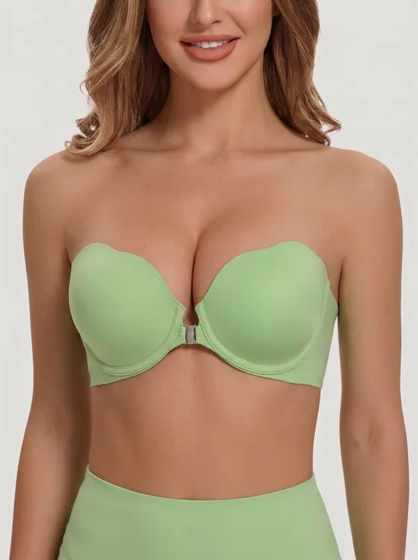 Women's Sweetheart Front-Closure Strapless Bra