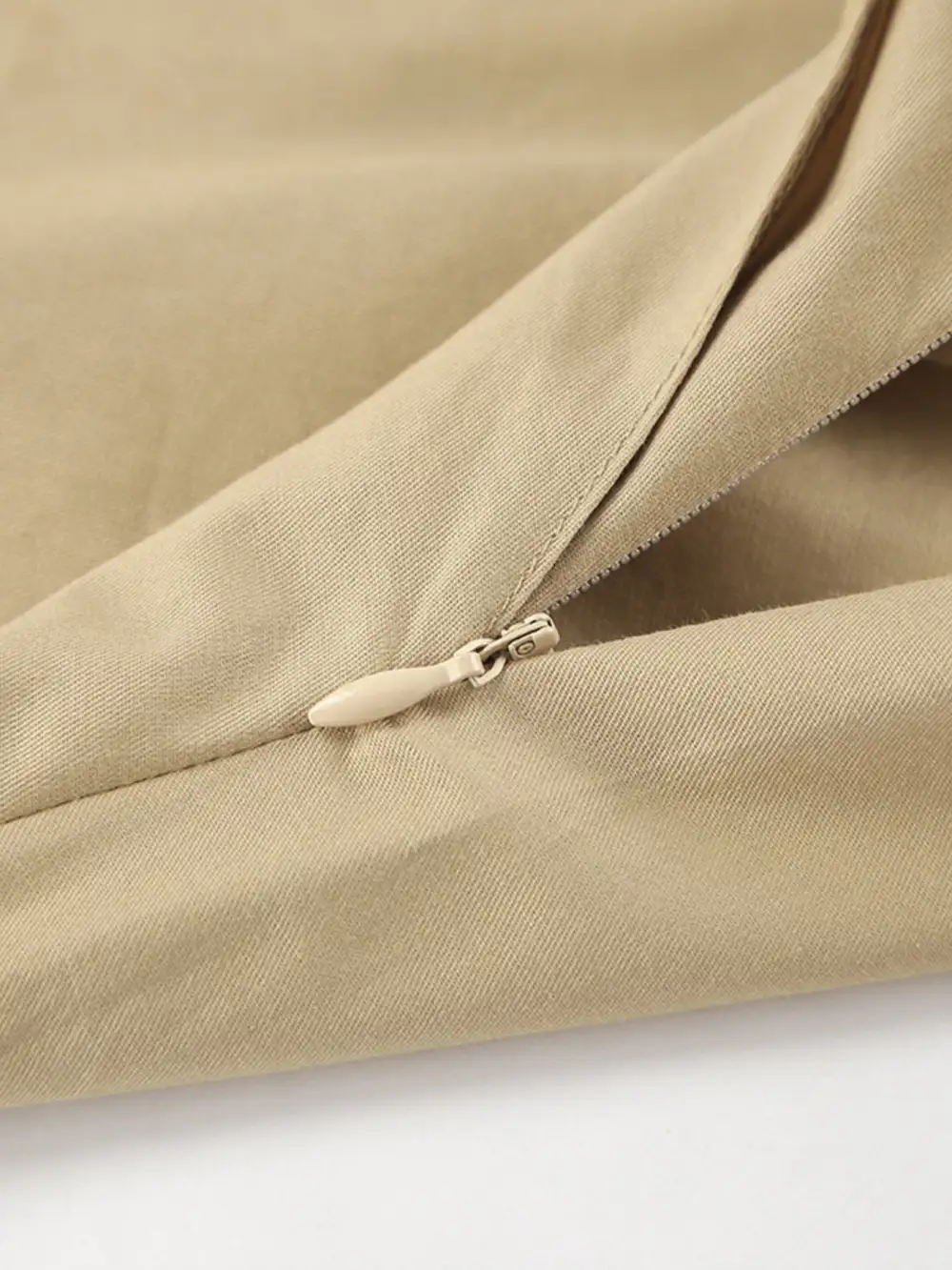 Line Cotton Blend Skirt