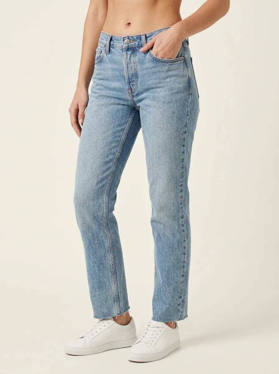 Refined Mid Rise Denim Jeans