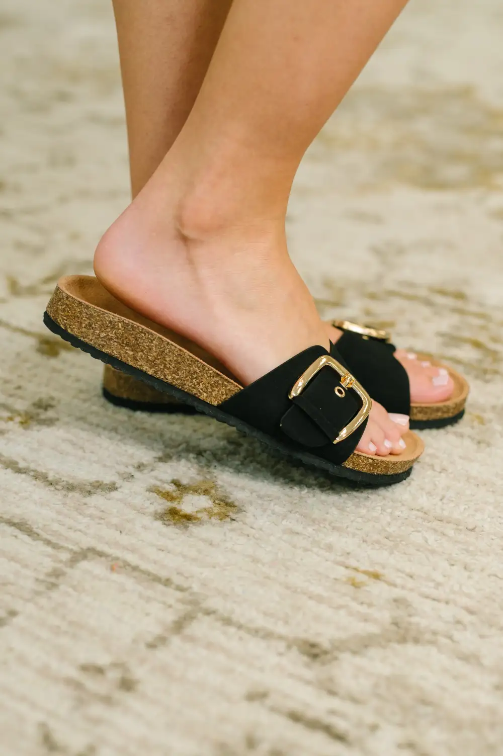 Buckle Slip on Sandals
