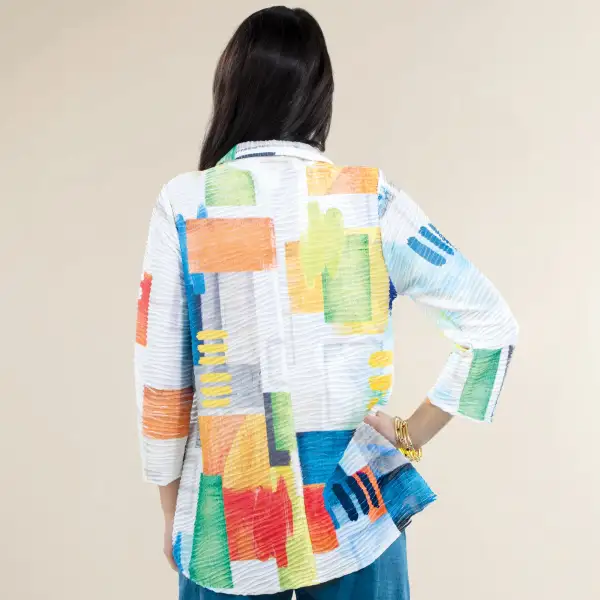 Stepping Stones Print Blouse