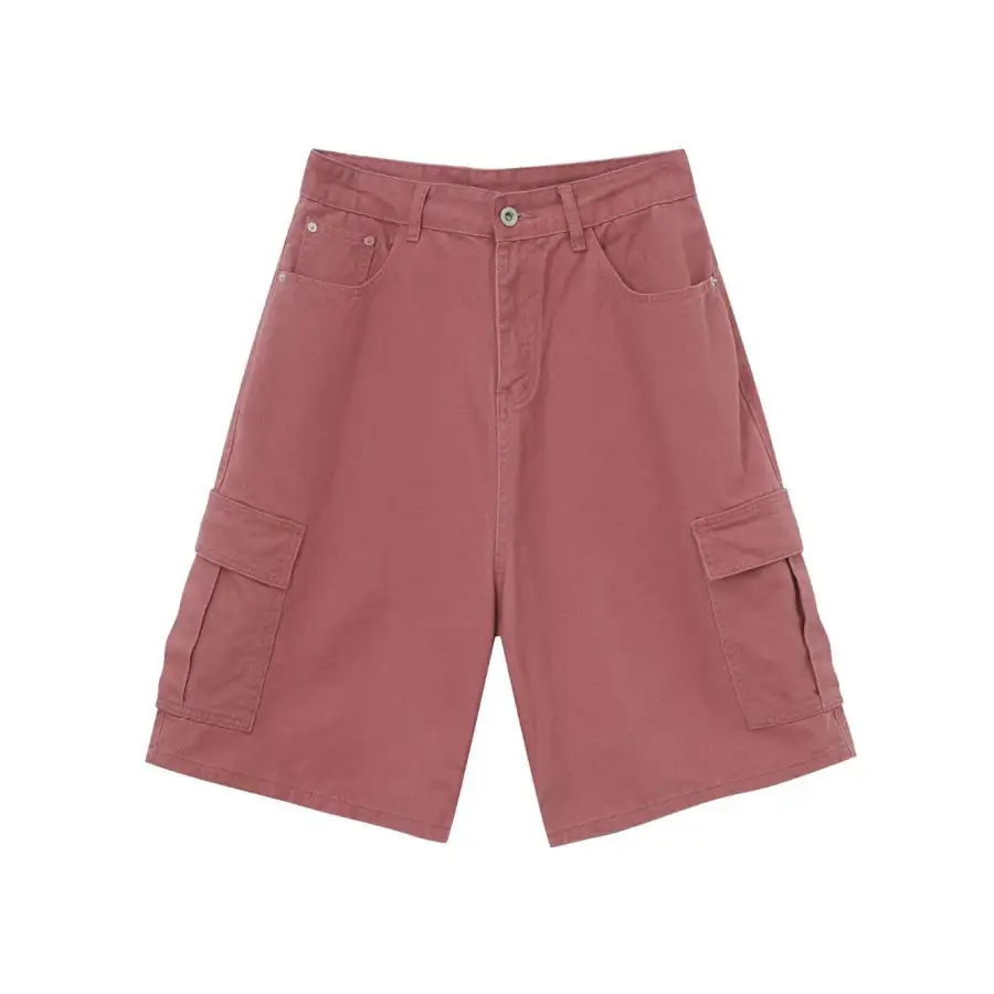 Men's Mid Rise Denim Shorts with Cargo Pockets