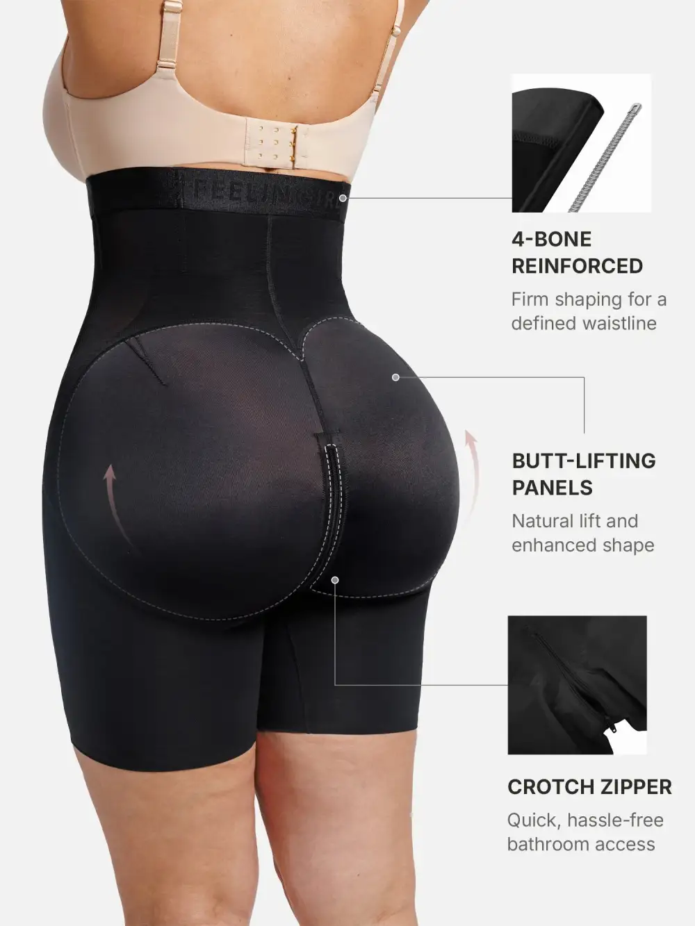 Mesh Panel Featherlight Shaping Shorts