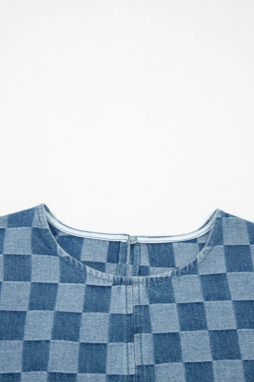 Plaid Denim Mini Dress