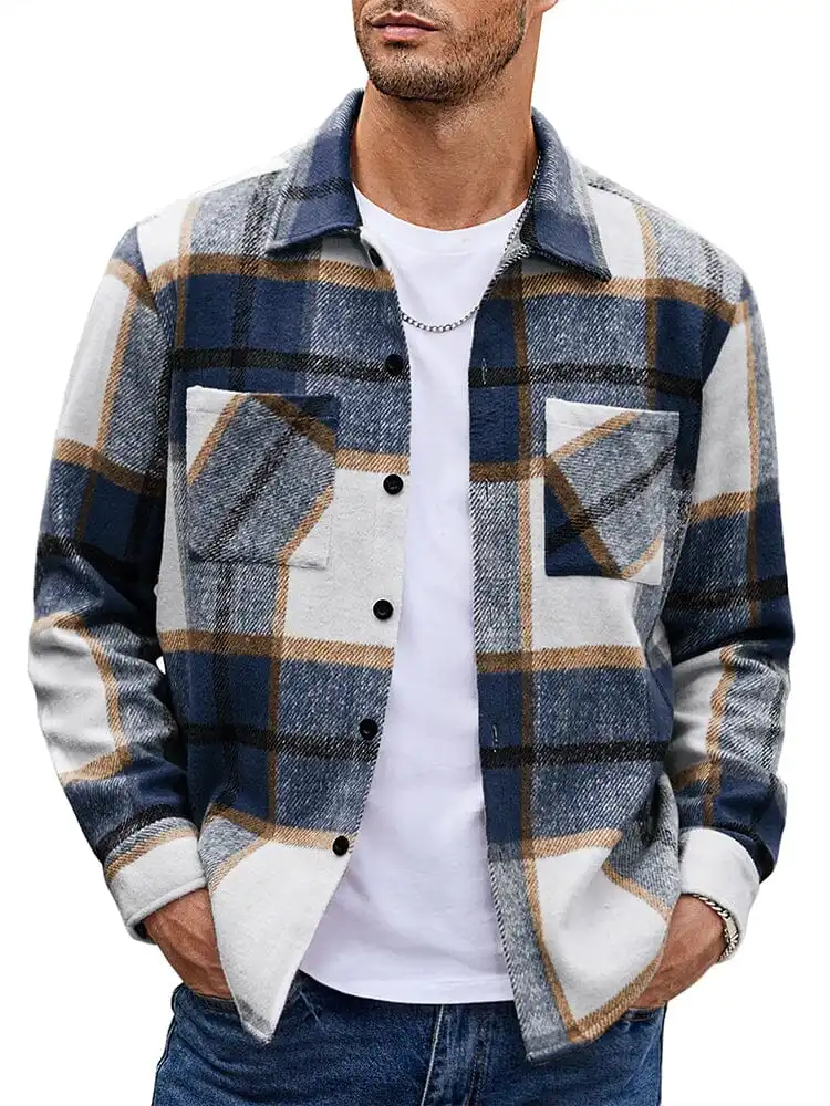 Stylish Comfy Flannel Plaid Shirt