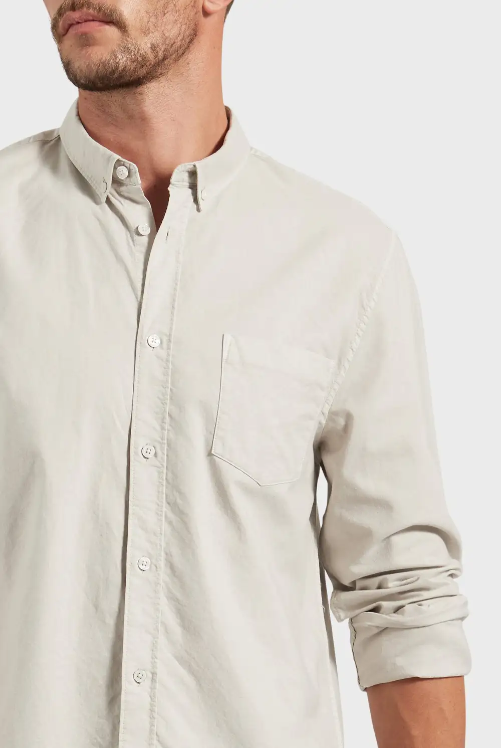 Vintage Pinstriped Oxford Long Sleeve Shirt