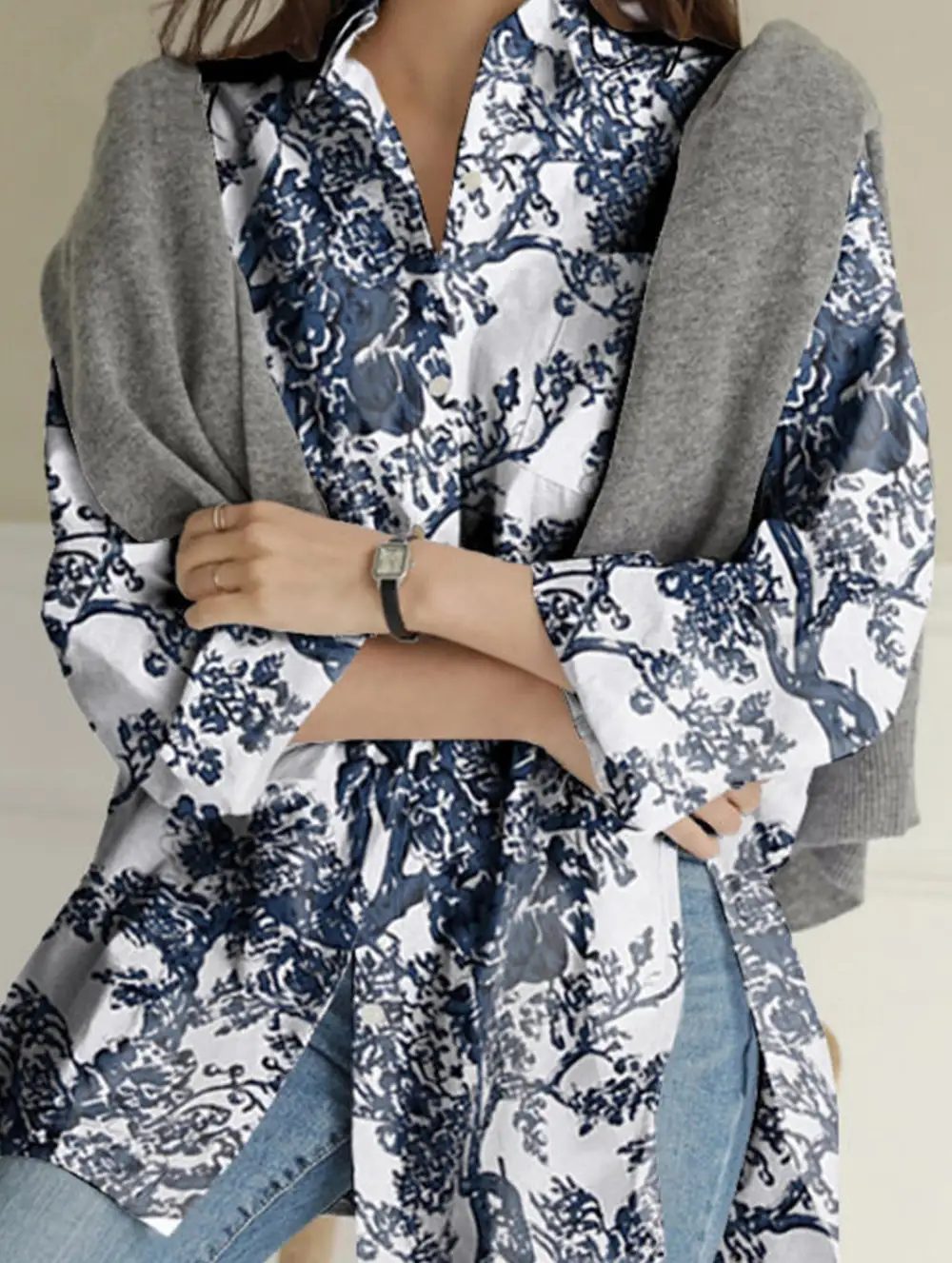 Digital Printed Irregular Shirt