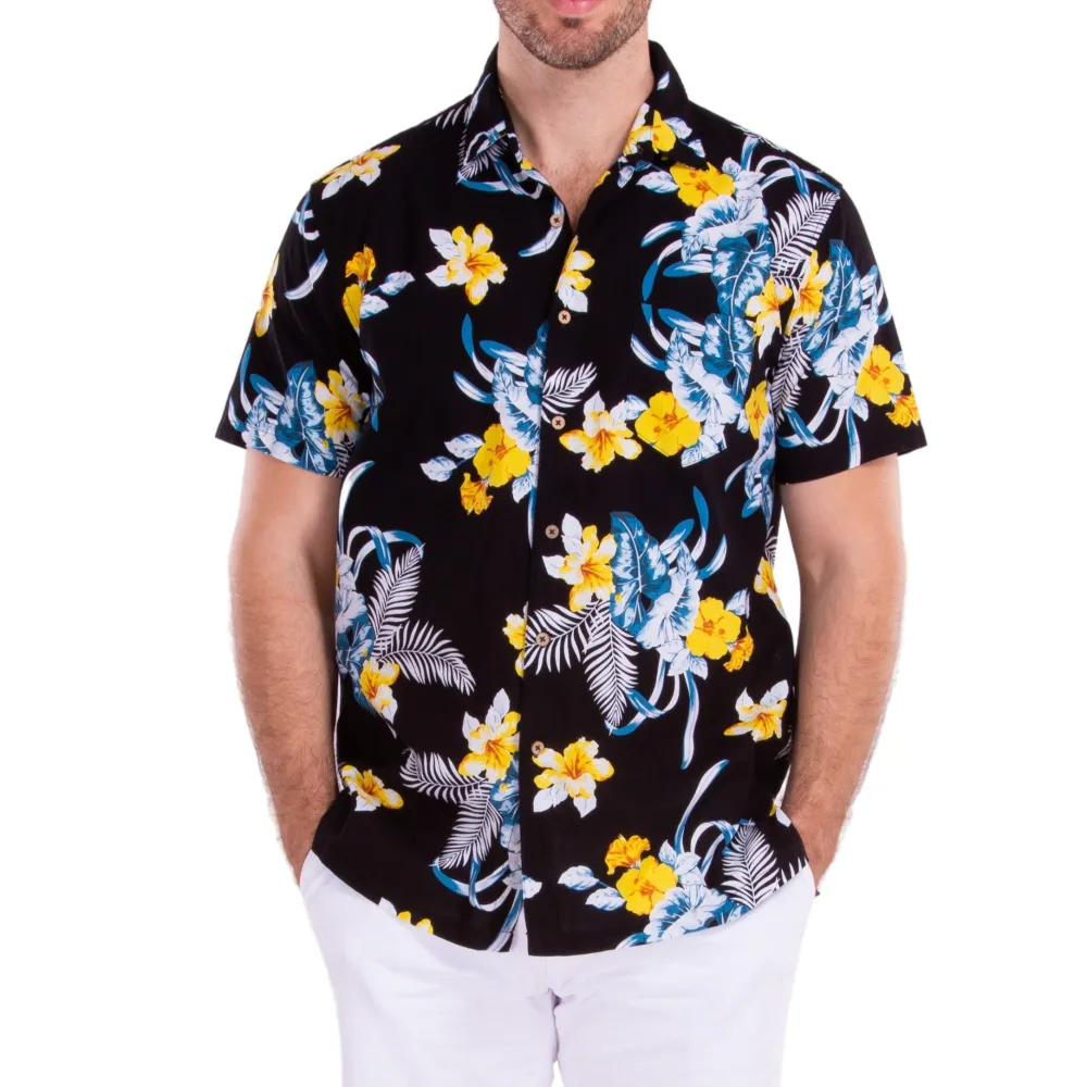 Neat Pocket Front Short Sleeve Button Shirt