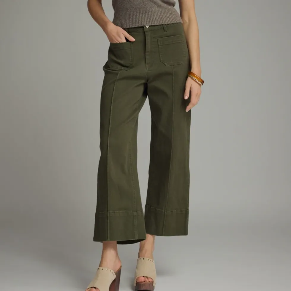 Wide Leg Seam Pants