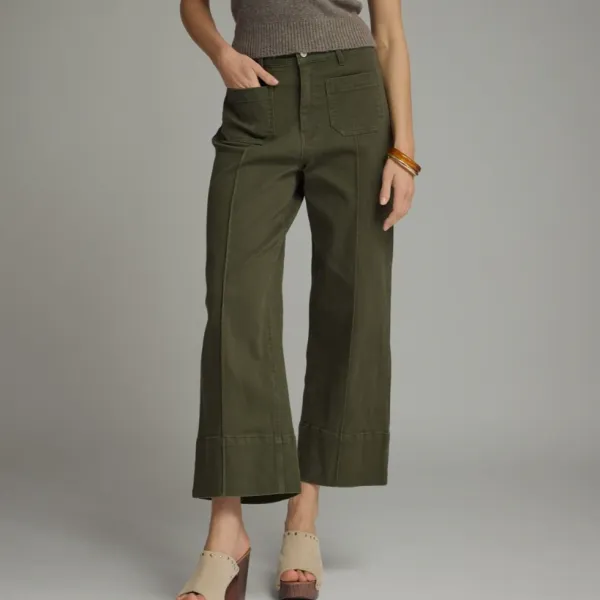 Wide Leg Seam Pants