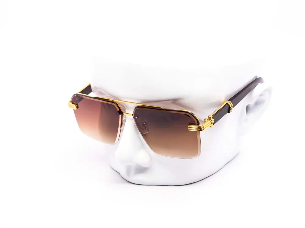 12-Pack Modern Rimless Aviator Gradient Sunglasses