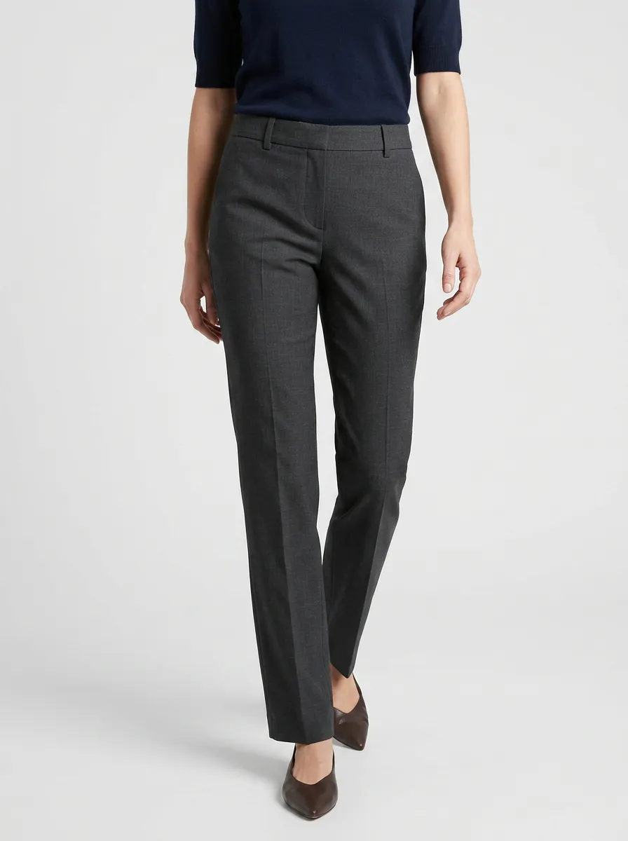 City-Ready Women's Mid-Rise Straight-Leg Pants