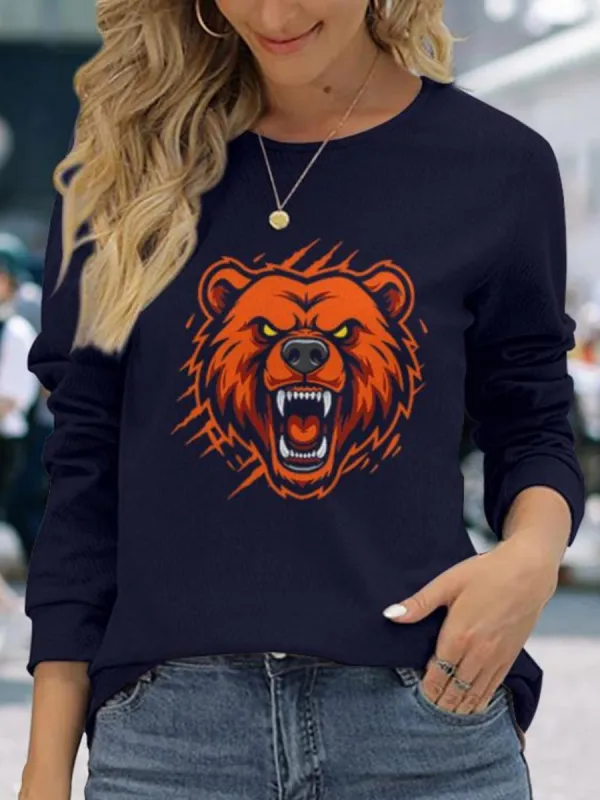 Angry Bear Head T-Shirt