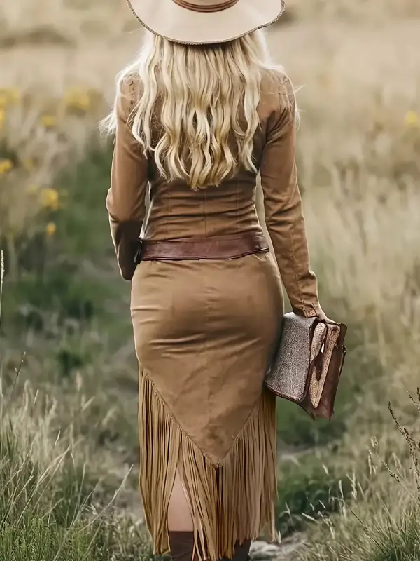 Long Sleeve Maxi Relaxed Fit Dress