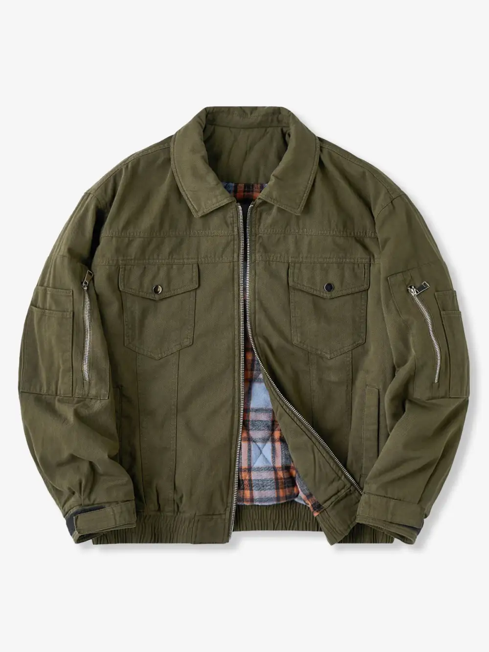 Men's Padded Pocketed Casual Jacket