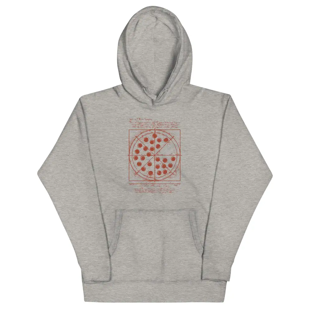 Vitruvian Pizza Unisex Comfort Hoodie