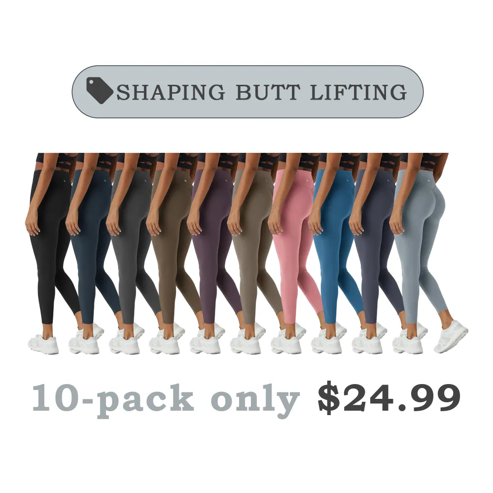🔥Last Day 80% Off- High Waisted Scrunch Butt Lifting Tummy Control Pocket Shaping Training Leggings