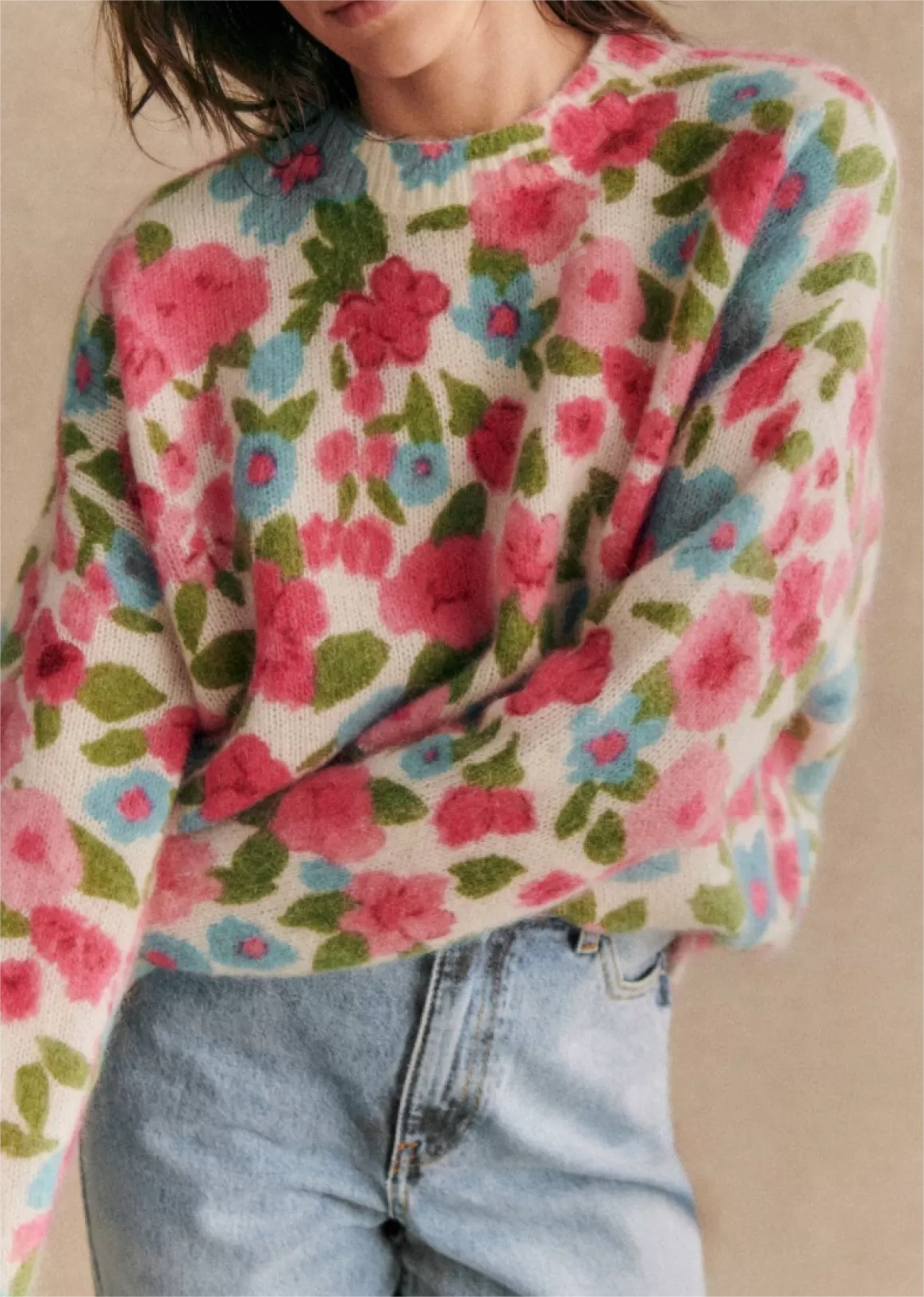 Floral Print  Knitwear