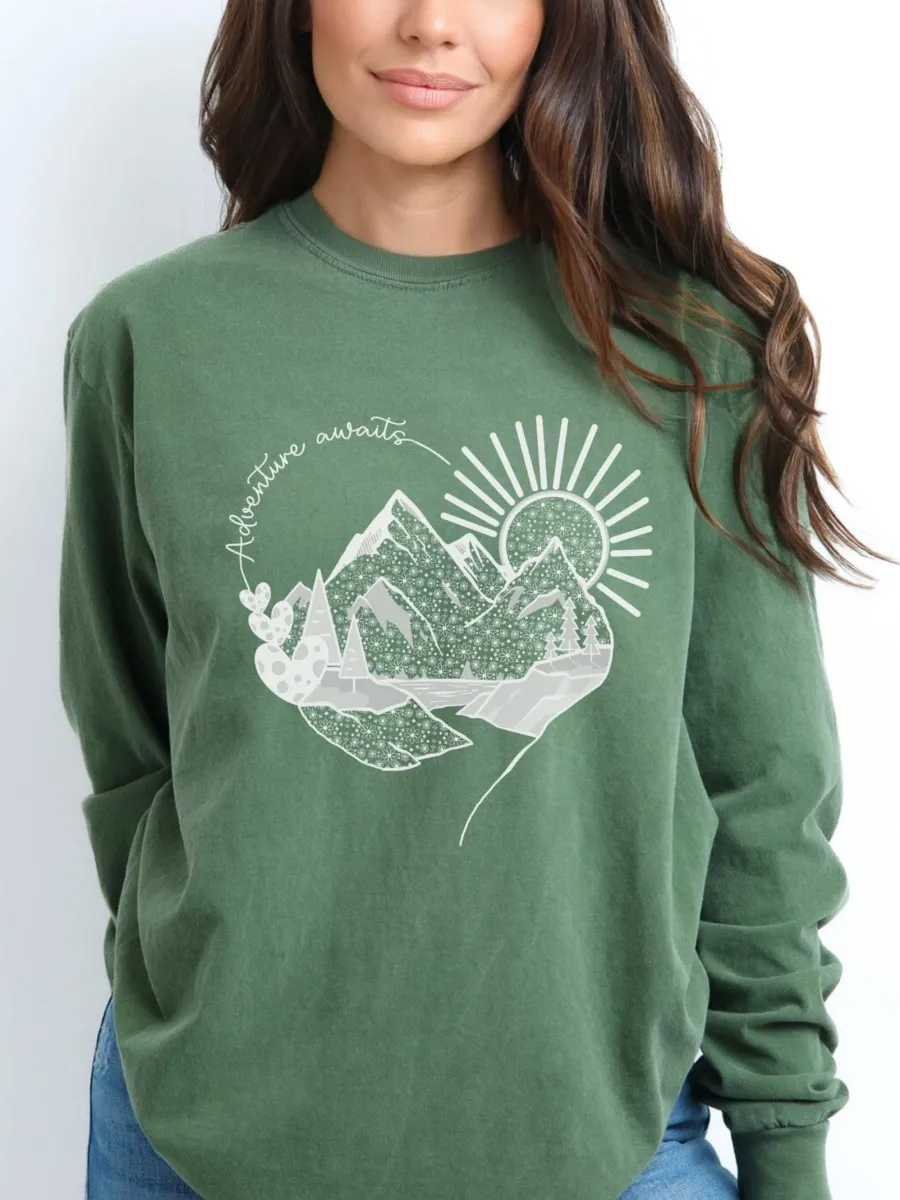 Adventure Awaits Mountain T-Shirt