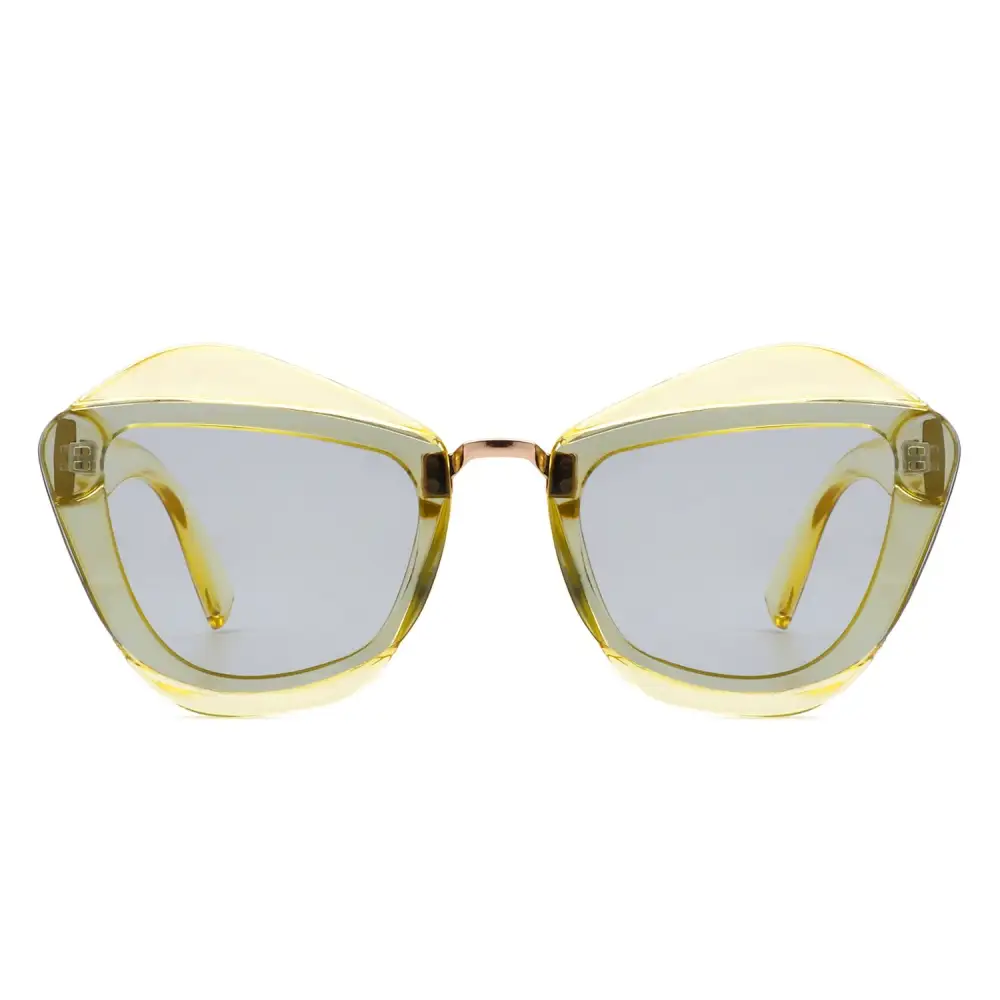 Flexible Cat Eye Square Frame Sunglasses