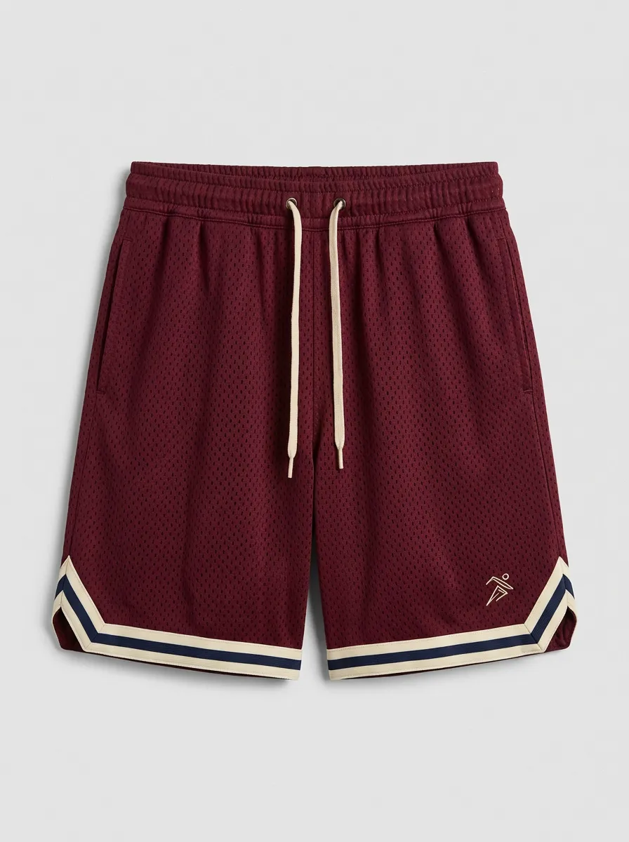 Versatile Striped Detail Street Style Men's Basketball Shorts