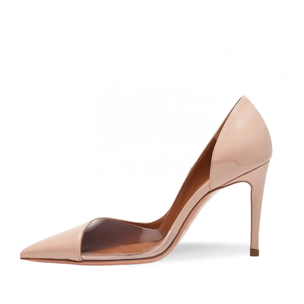 Modern Faux Leather Stiletto Pumps