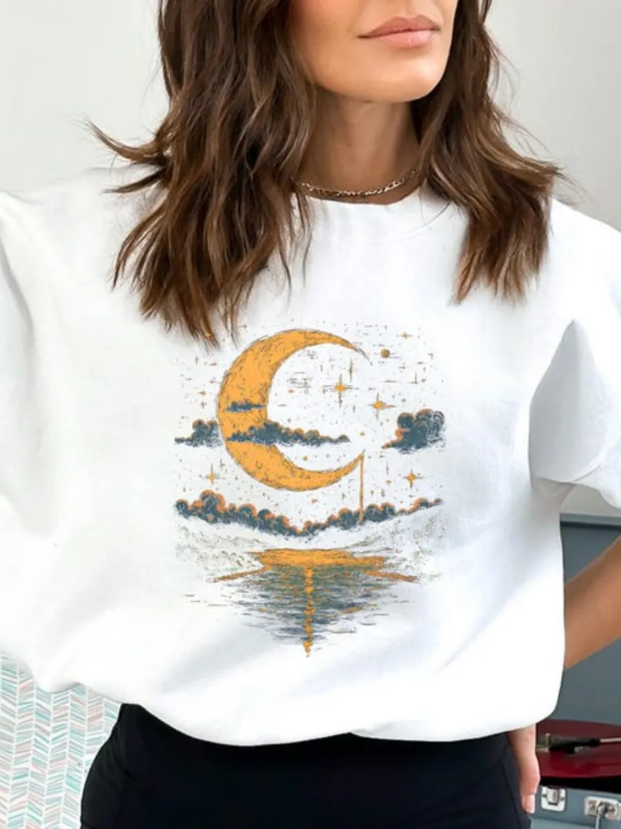 Moon Night Sky Sweatshirt