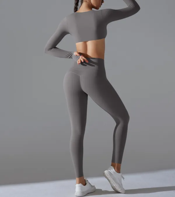High-Waist Yoga Two-Piece Activewear Active Set