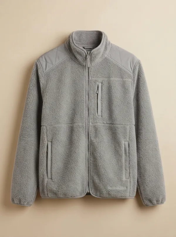 Sherpa Fleece Quilted Jacket