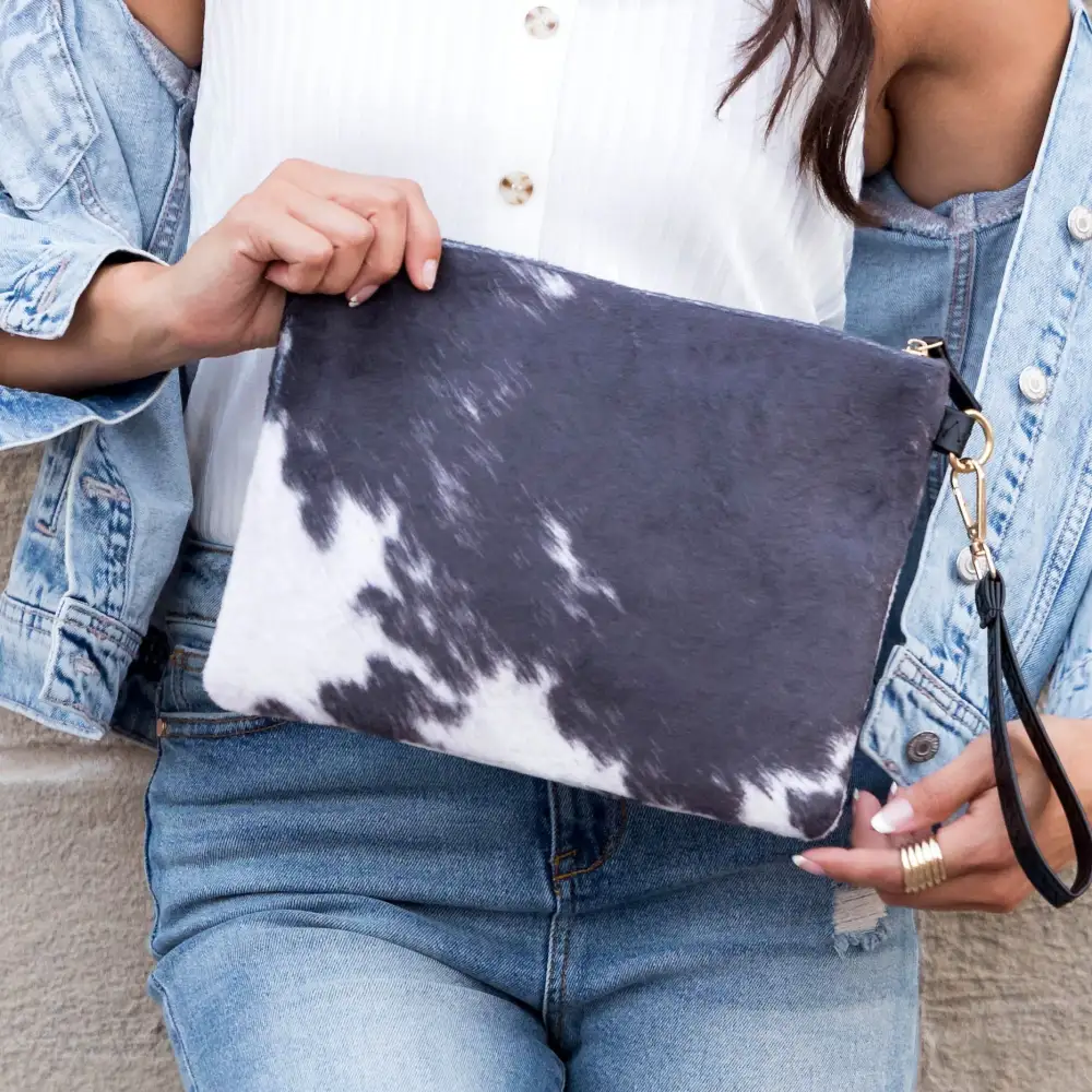 Western Fur Clutch Bag