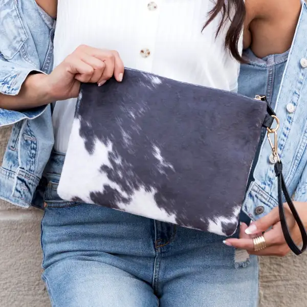 Western Fur Clutch Bag
