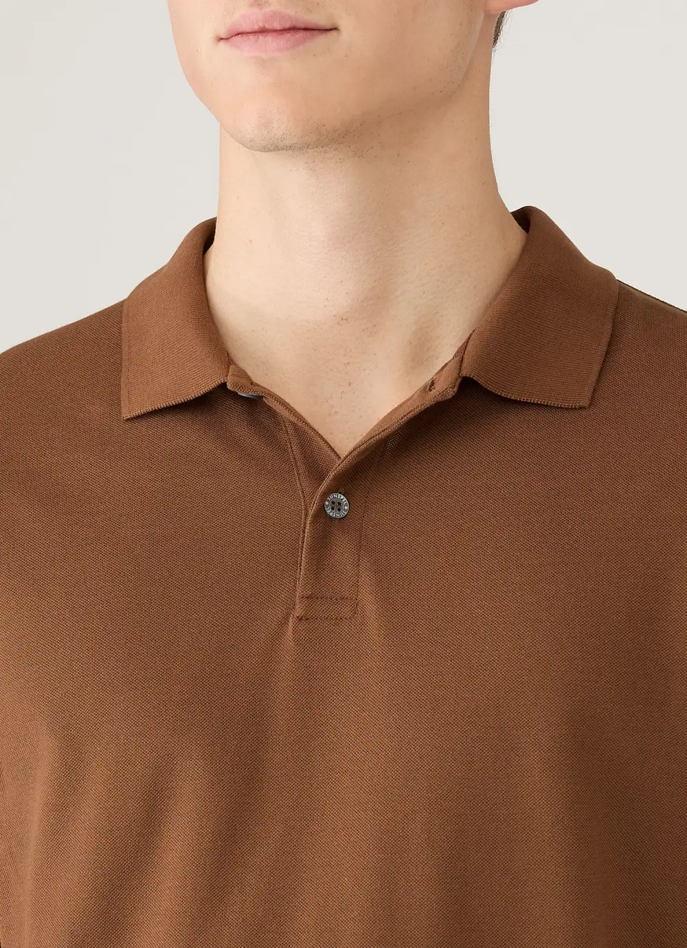 Streamlined Everyday Slim Fit Cotton Pique Short Sleeve Polo Shirt