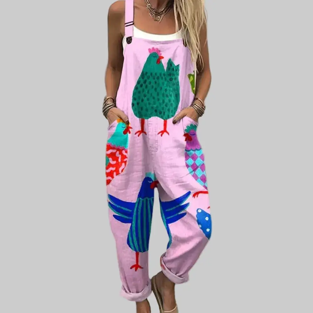 Utility Printed Relaxed Jumpsuit