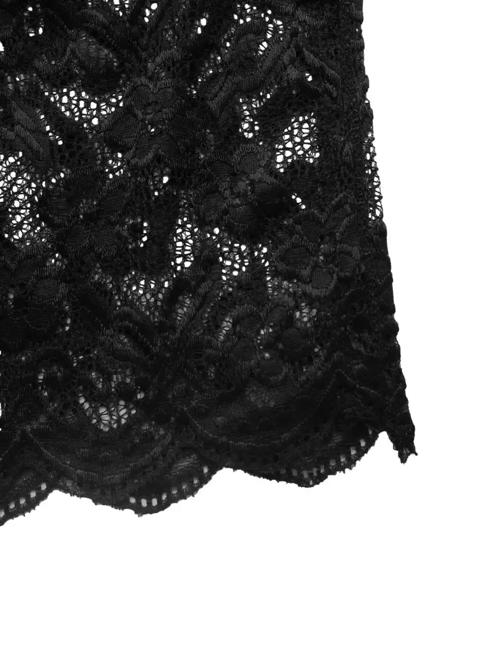 Finish Lace Button Front Midi Dress