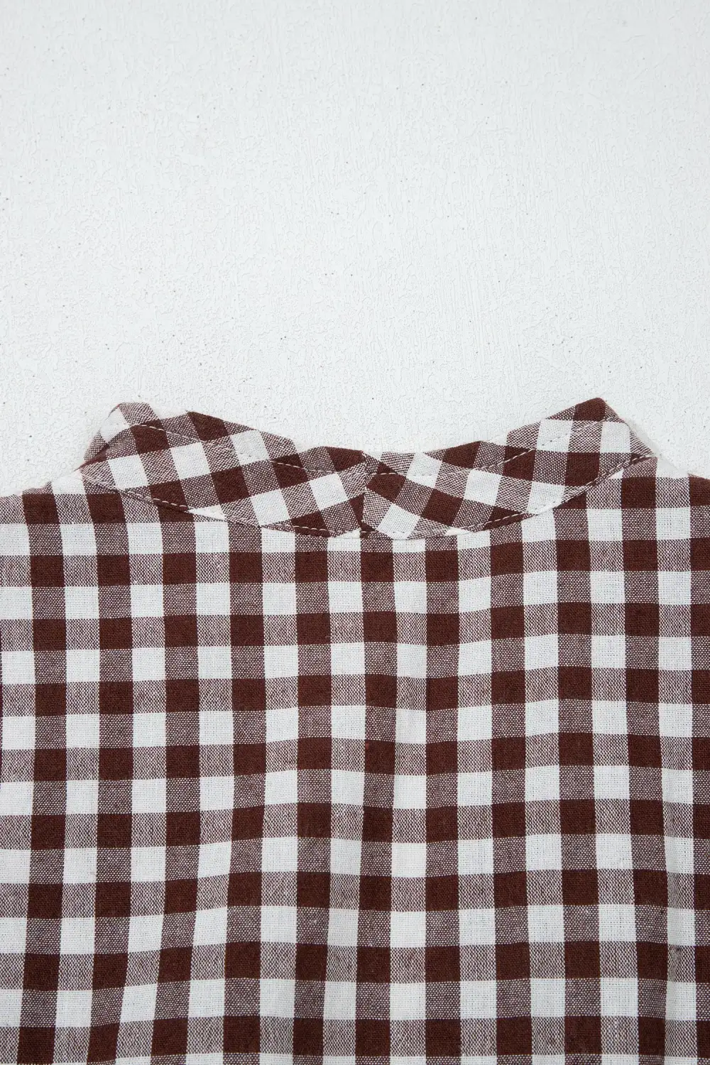 Plaid Printed Zip Front Maxi Dress