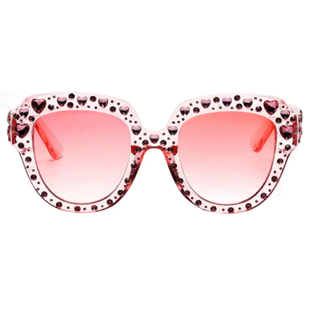 Polished Cat Eye Round Frame Sunglasses