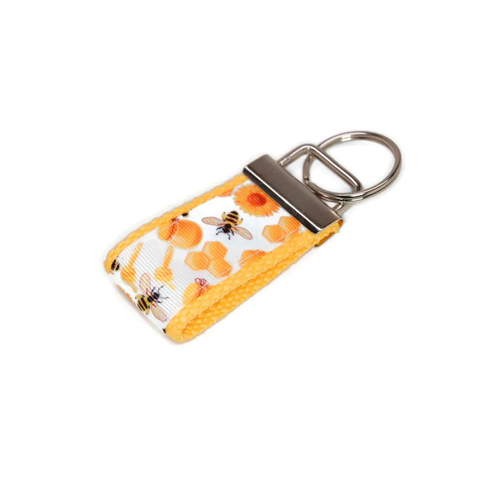 Bees Honeycomb Cheerful Keychain