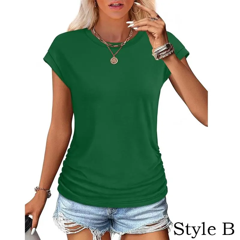 Women'S T Shirts Tops Summer Springtok Outfits Sexy V Neck Short Sleeve