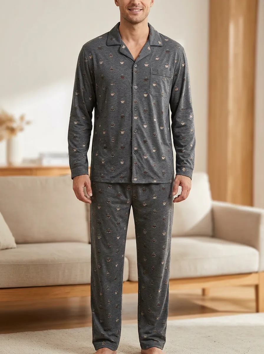 Relaxed Design Classic Men's Pajama Set
