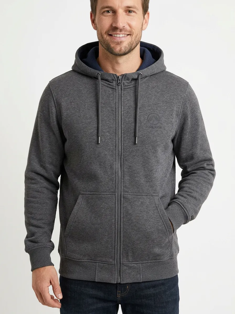 Active Mountain Graphic Zip-Up Style Men's Sport Jacket