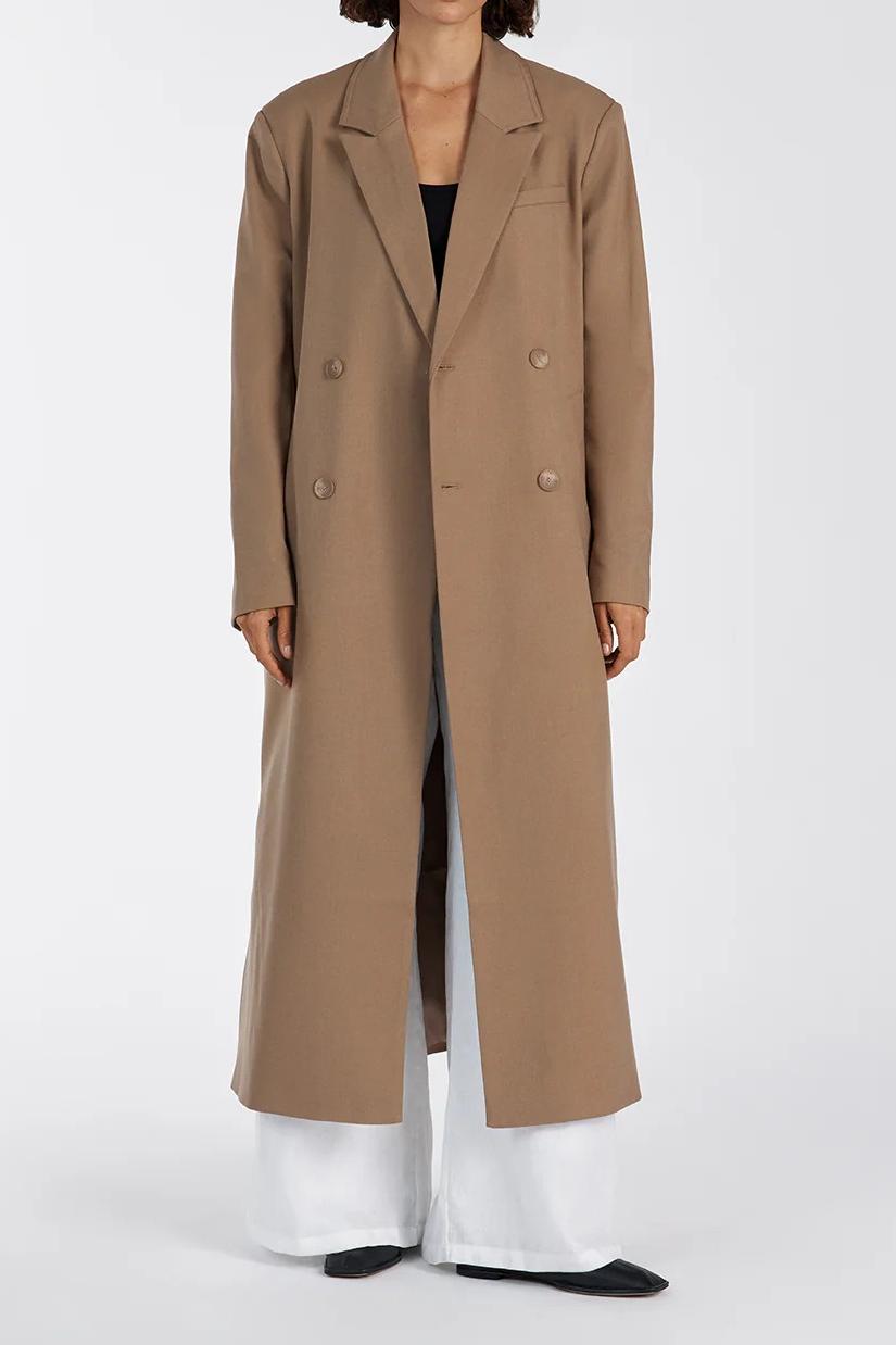 Regular Long Sleeve Coat