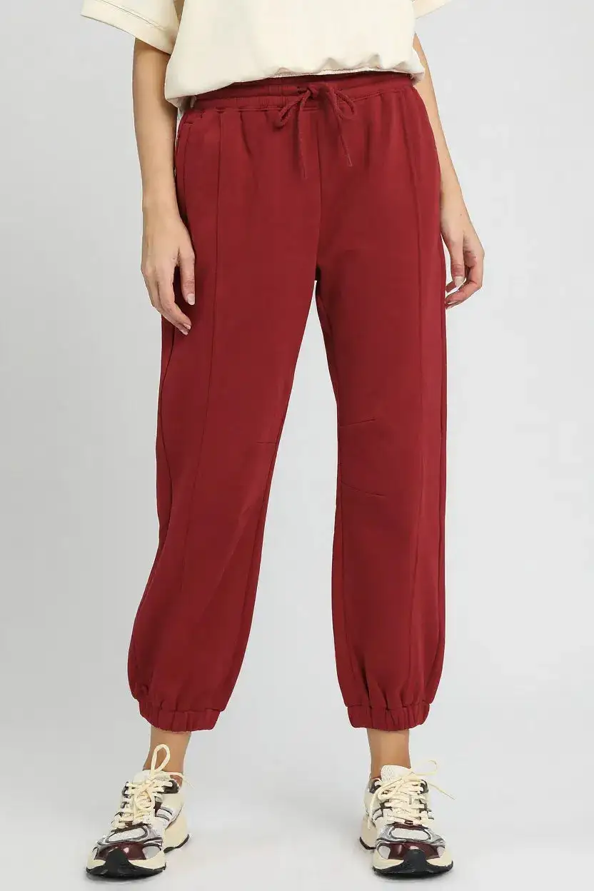 Drawstring Fleece Jogger Pants