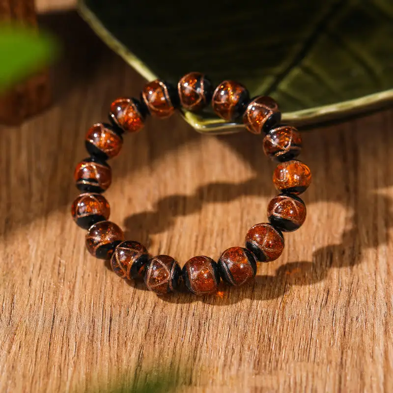 Classic Liuli Glass Bead Bracelet