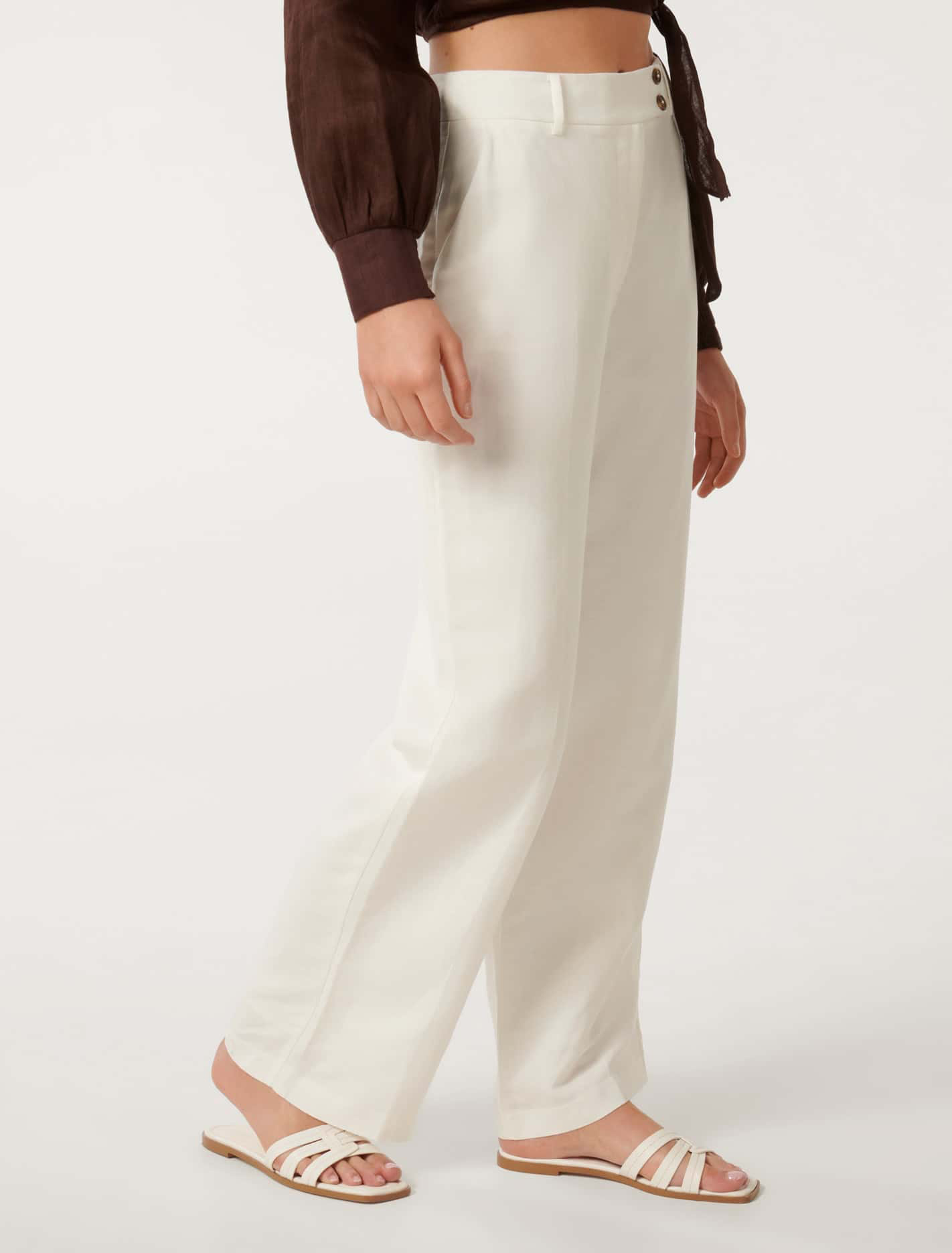 Button-Tab Pants
