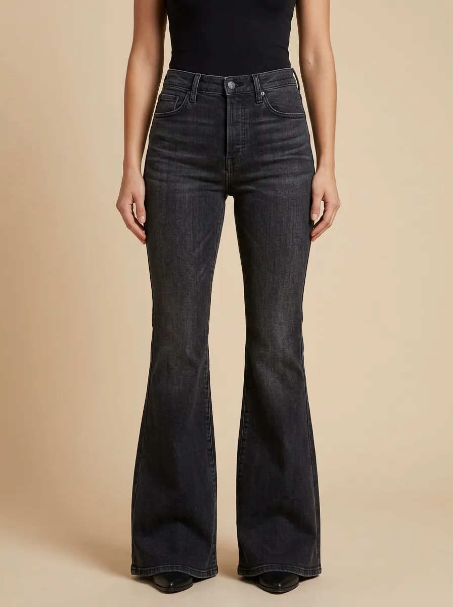 Women's High-Waisted Flare Jeans